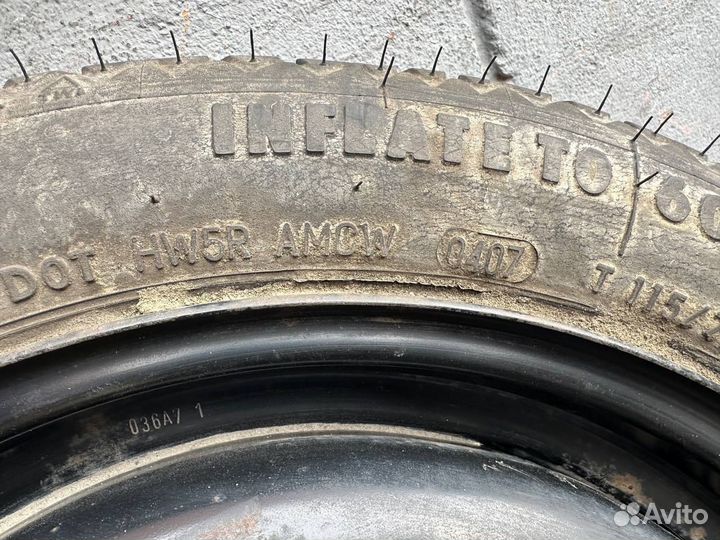 Запасное колесо докатка запаска Mini Cooper 115/70