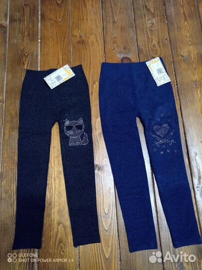 Джинсы с начёсом для девочек