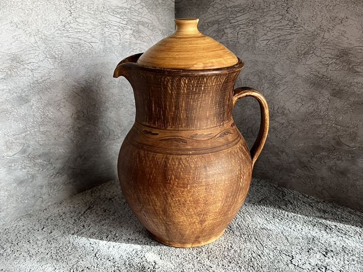 Кувшин глиняный новый