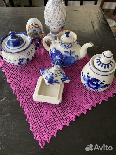 Посуда гжель