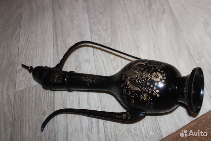 Ваза бронза и кувшин гравировка ретро 3 шт