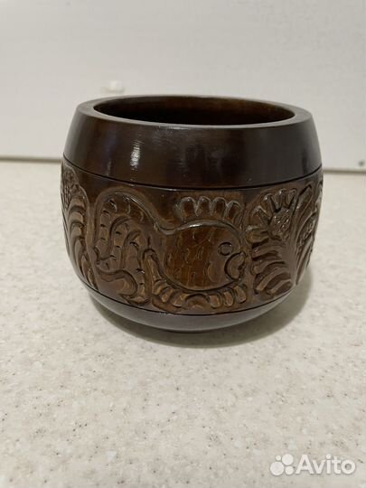 Пиала миска деревянная декоративная