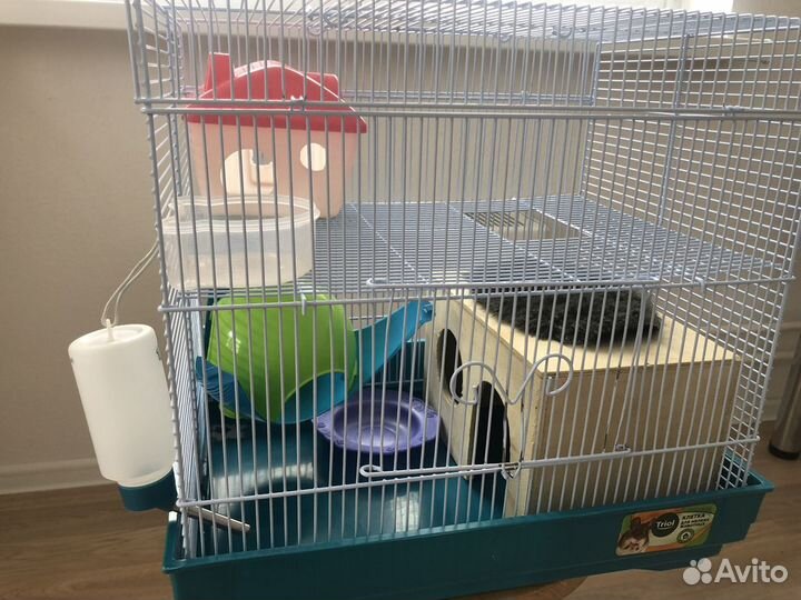 Клетка для грызунов Triol 2-х этажная, корм