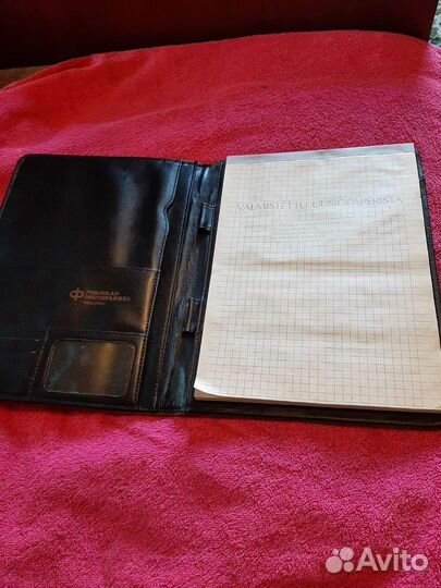 Папка деловая кожаная