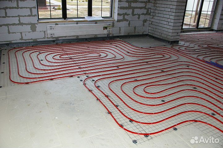 Монтаж отопления, водоснабжения, теплые полы