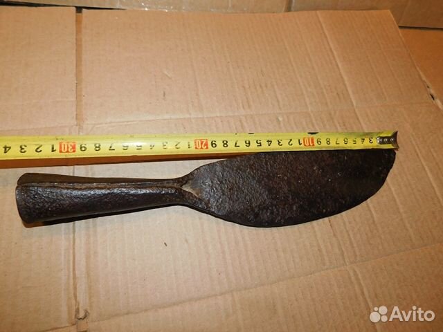 Антикварный, кованный косарь для щипания лучины ри