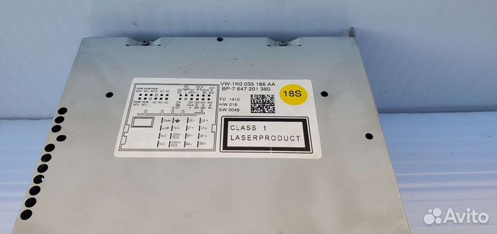 Штатная магнитола VW Passat B6 RCD 310 1K0035186AA