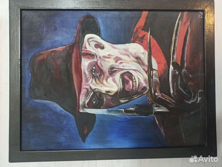 Картины холст масло Фредди против Джейсона