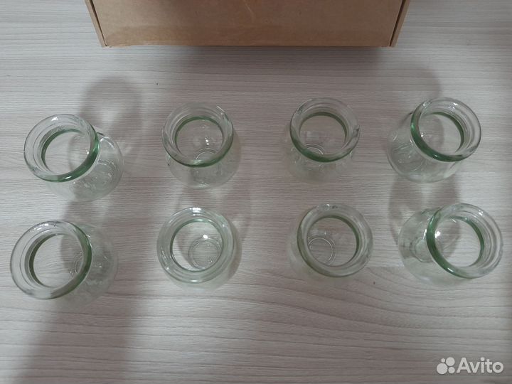 Банки медицинские стеклянные кровоотсосные