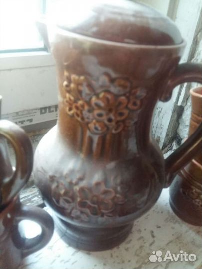 Сервиз кофейный глина