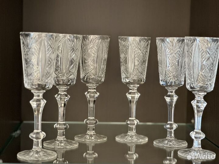 Бокалы под шампанское хрусталь СССР