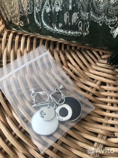 Серебряные серьги клипсы