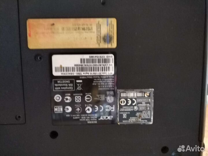 Ноутбук на запчасти