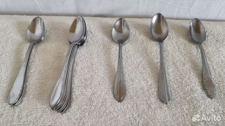 Ложки чайные и столовые, СССР винтаж