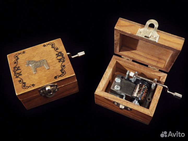 Шарманка мини Horse (музыкальная шкатулка)