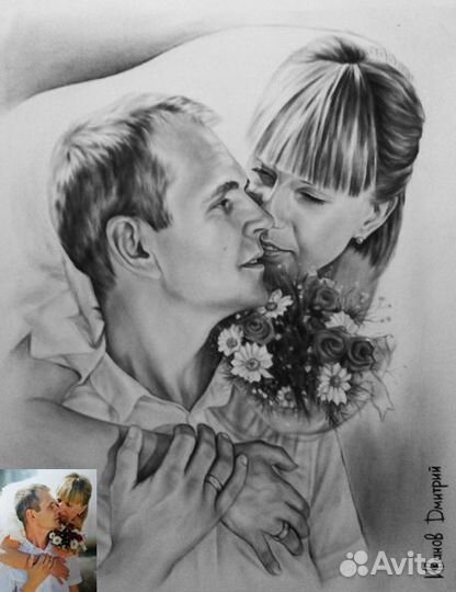 Портрет, шарж по фото на заказ шаржист на праздник