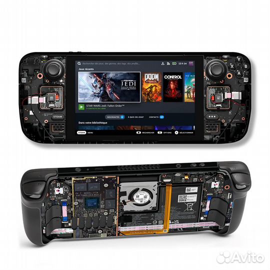 Steam deck защитная наклейка / защитный чехол сет1