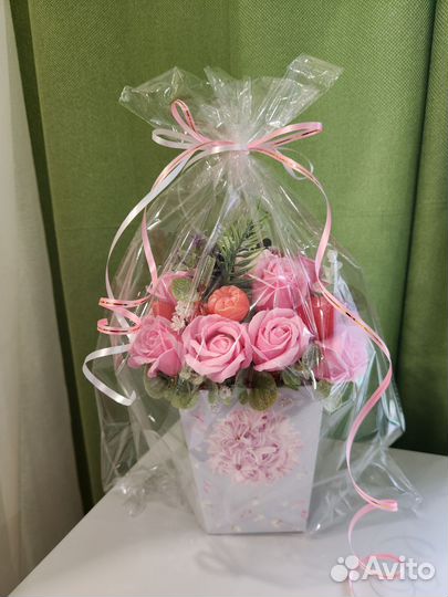 Букет цветов из мыла ручной работы