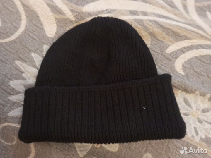 Шапка вязанная двойная зимняя