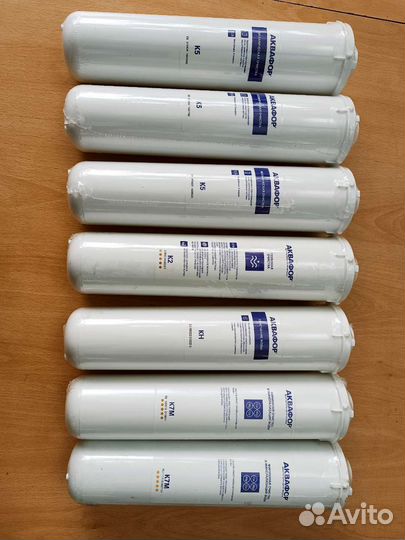 Сменные фильтры Аквафор быстросъёмные К5,кн,К7М,К2