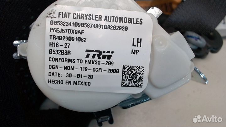 Ремень безопасности Jeep Compass 2017, 2020