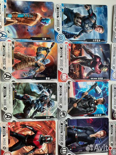 Карточки марвел серия MW01