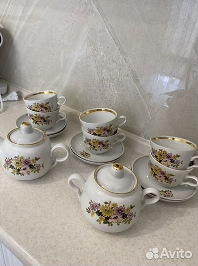 Чайный Рижский сервиз Советский Союз