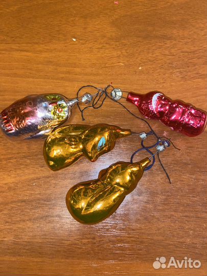 Елочные игрушки времен СССР