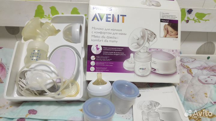 Молокоотсос avent электрический