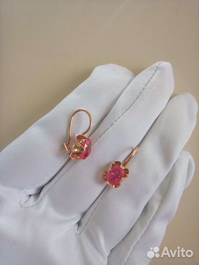 Золотые серьги,583, вес 2,91