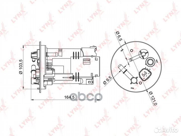 Фильтр топливный погружной mitsubishi Lancer(CS