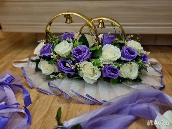 Свадебные украшения на машину