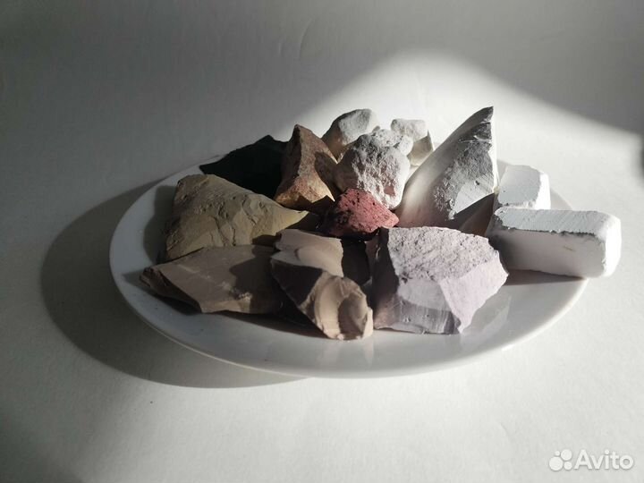 Природные пищевые мел и глина