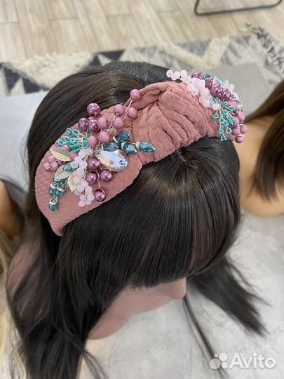 Ободок для волос ручной работы