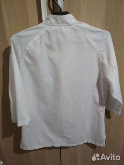 Поварская форма женская китель фартук обувь колпак