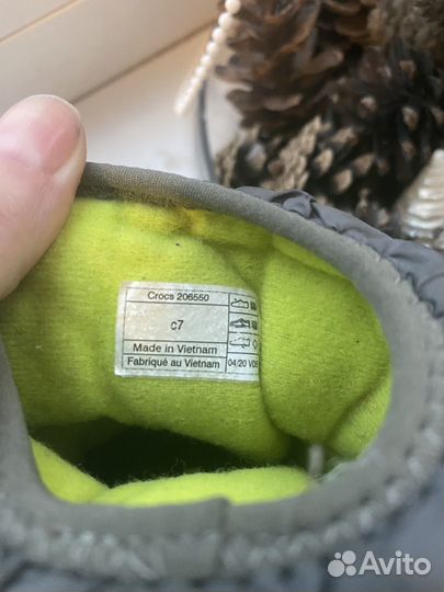 Сноубутсы crocs c7