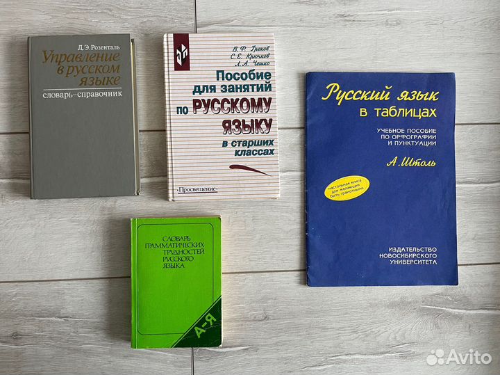 Учебные пособия по русскому языку