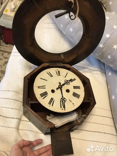 Антикварные настенные часы с боем. Le Roi a Paris