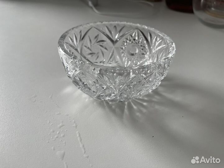 Вазочка конфетница хрусталь