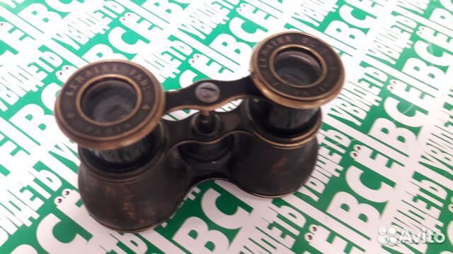 Бинокль lemaire fabt франция латунь+кожа