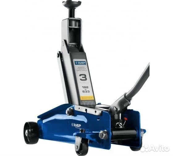 Подкатной домкрат Зубр Т-77-К 3т 192-533мм