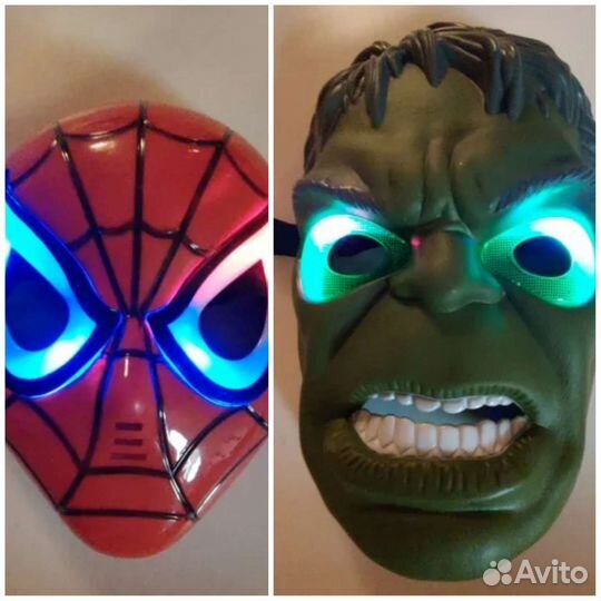 Набор масок супергероев нов