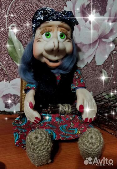 Кукла ручной работы высота сидя 30 см