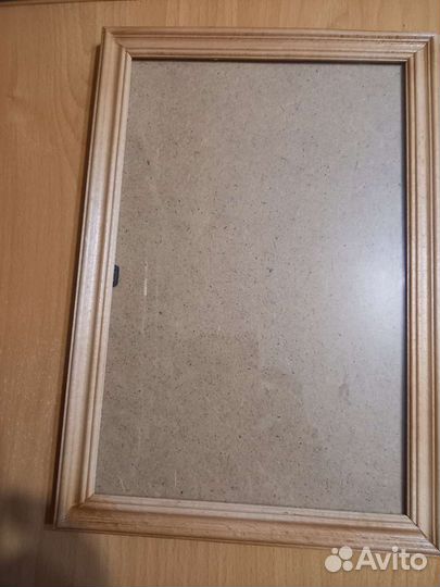 Фоторамка деревянная под стеклом новая