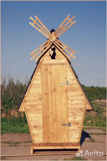 Дачный туалет с кошкой NVS