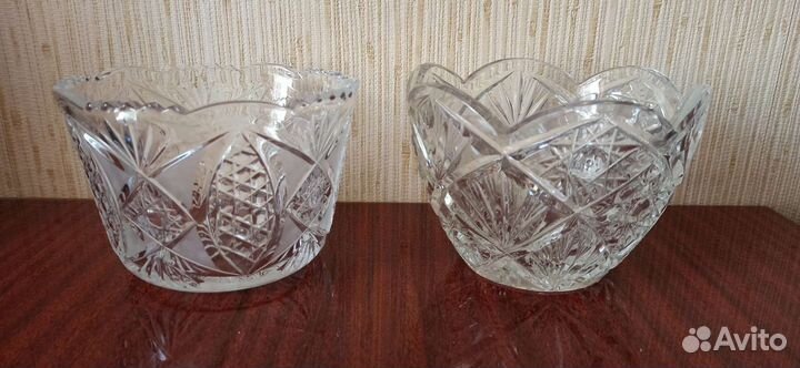 Хрустальная салатница (конфетница) СССР
