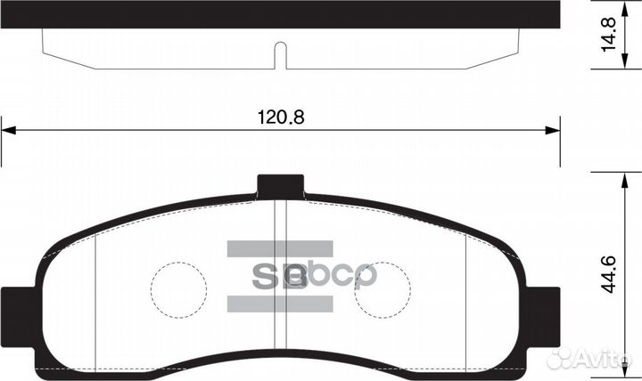 SP1586 колодки дисковые передние Nissan Micra