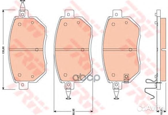 Колодки передние Infiniti FX 35-45, Nissan mura