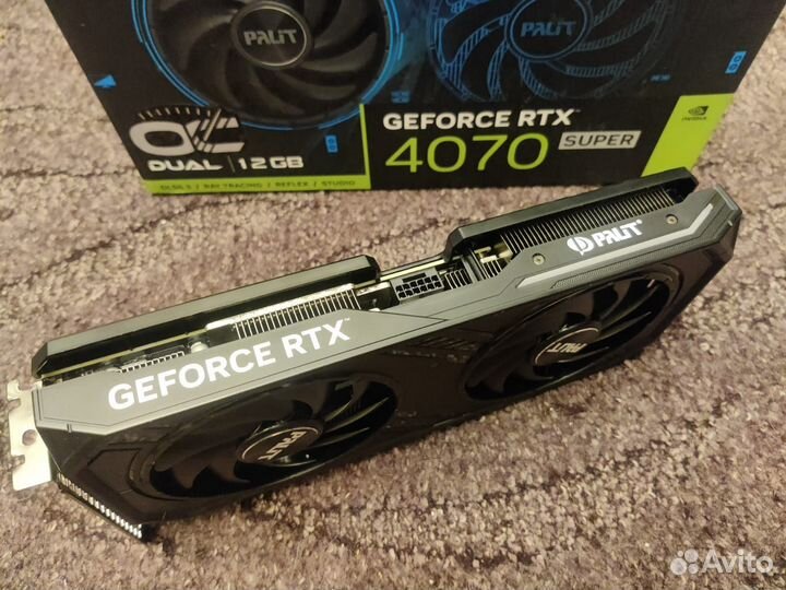 Новая Palit RTX 4070 Super 12gb Dual OC