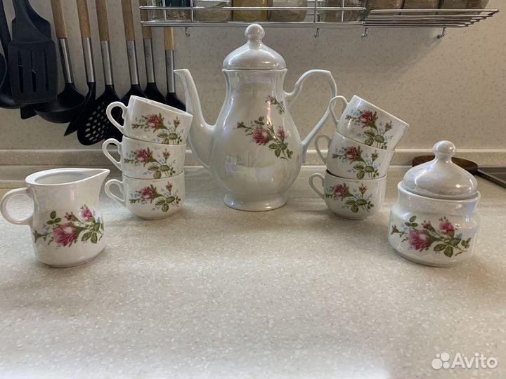 Чайный сервиз перламутр